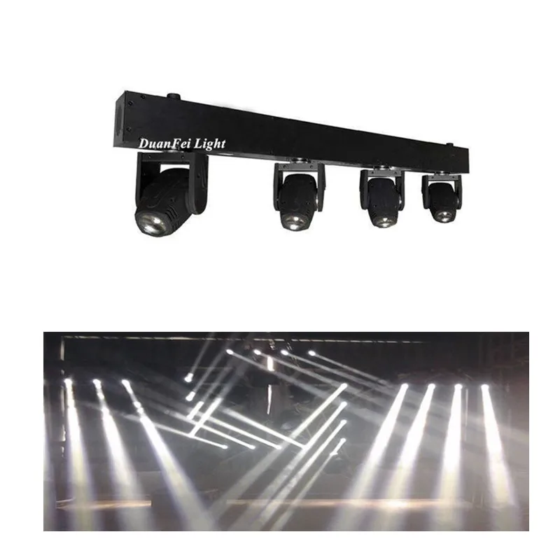 DunFly DuanFei Light 2pcs/lot 4X10W led mini beam moving head light/Quad-RGBW/event bar/4beam/dj show