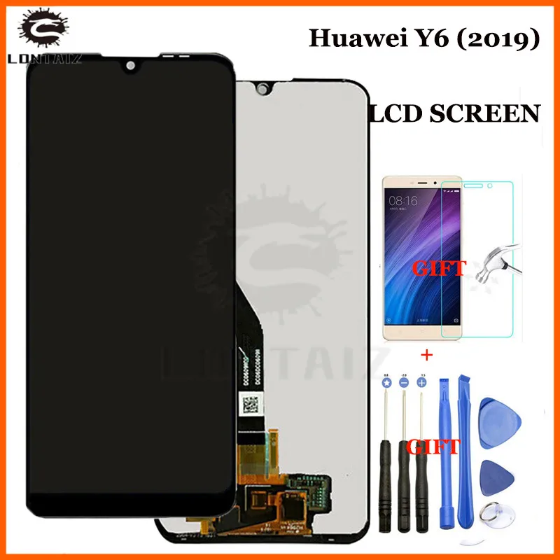 

6.09" AAA Original LCD For Huawei Y6 Prime 2019 Y6 Pro 2019 Y6 2019 LCD Display Touch Screen Digitizer Assembly Replace + tools