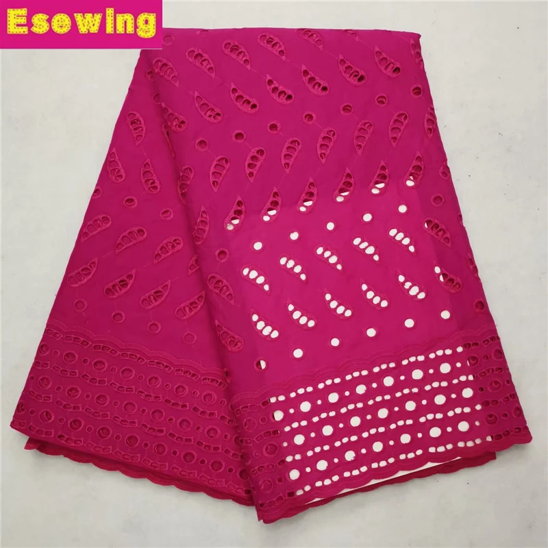 

2018 High Quality Swiss Voile Lace African Swiss Voile Lace Fabric African Fuchsia Dry Mesh Cotton Lace Fabric For Wedding dress