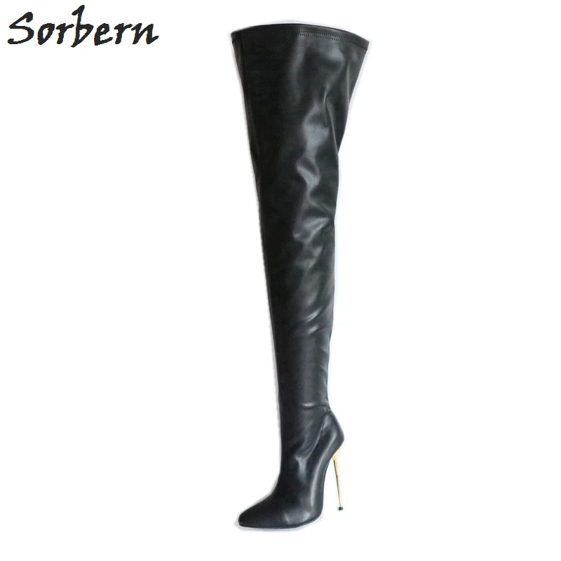 thigh high heel boots