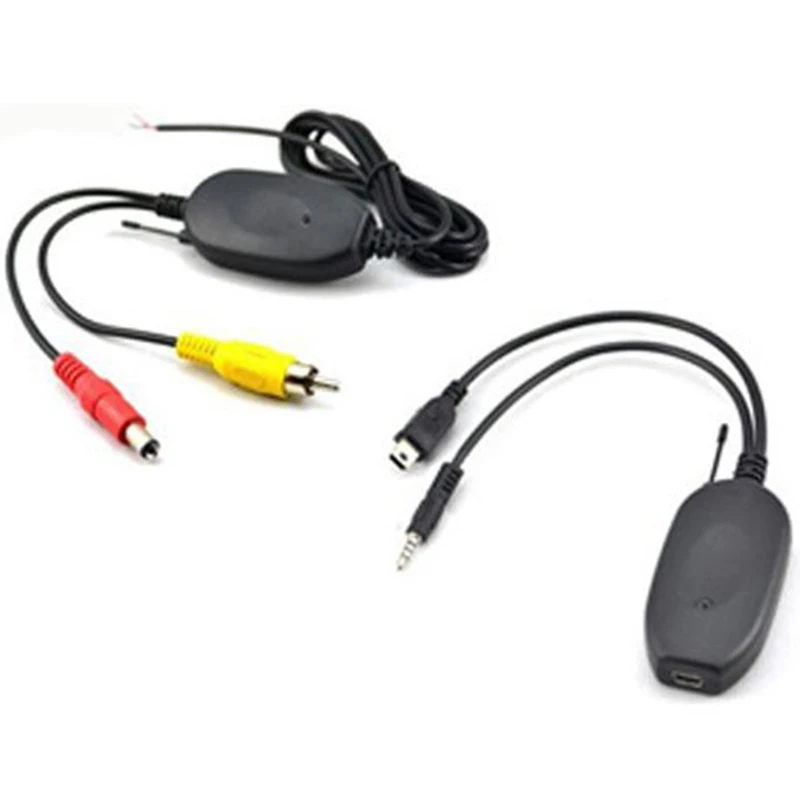 

2018 2.4G Wireless RCA Video Transmitter and Receiver Kit for GPS Navigation Rear View Camera Reverse Backup Rearview Camera