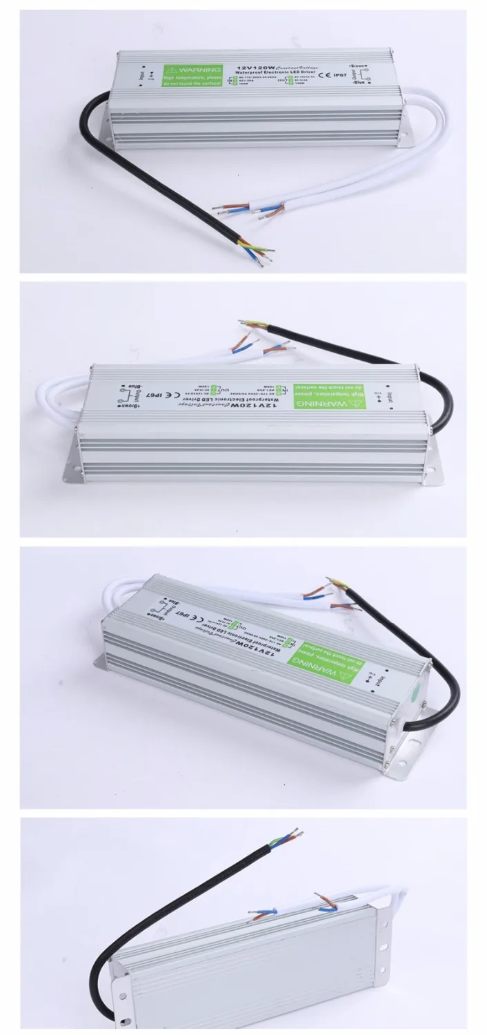 Водонепроницаемый IP67 DC 24v 12V 10A 20A 240W драйвер источника питания импульсный