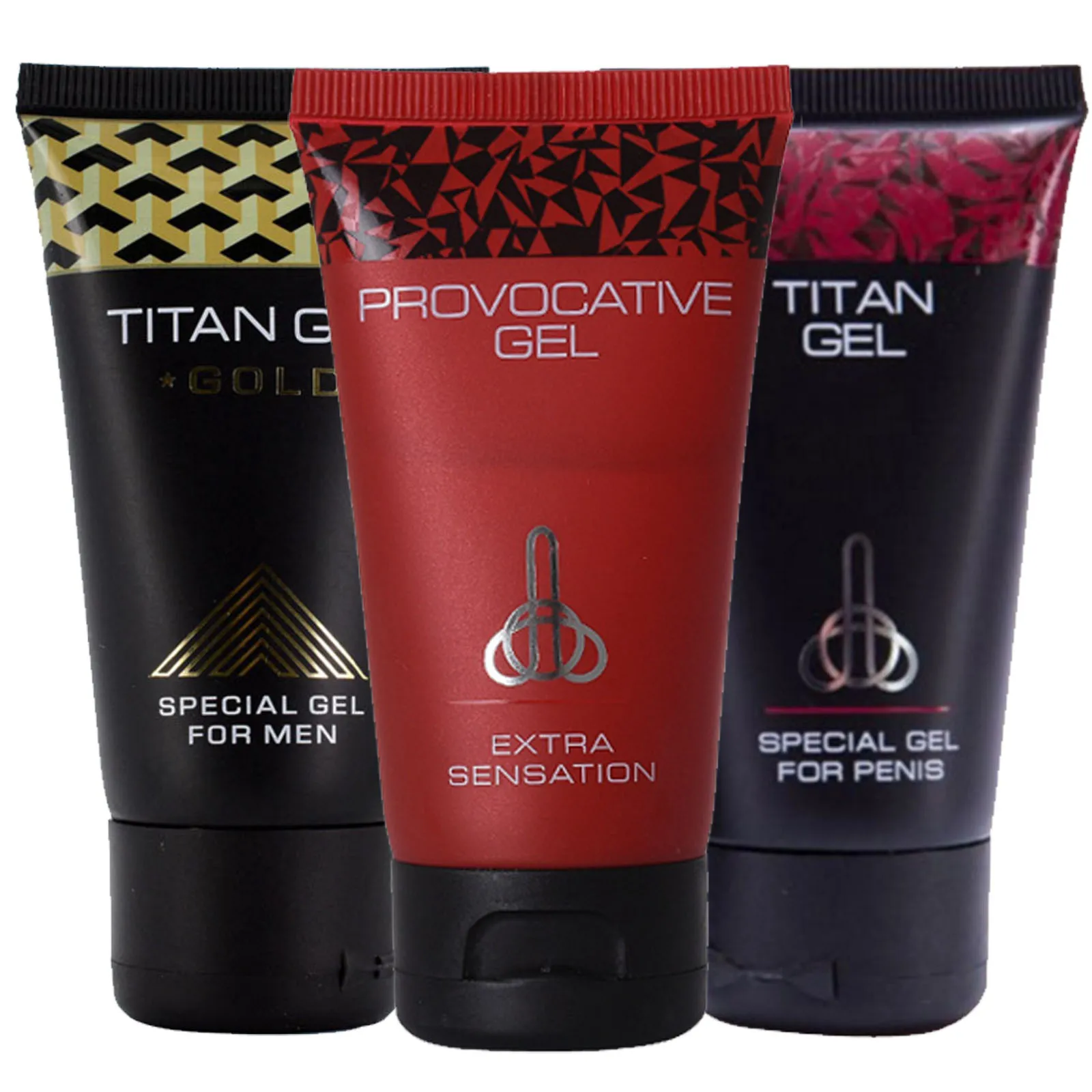 3 шт Оригинальный русский Titan Gel золотой красный провокационный гель для Для
