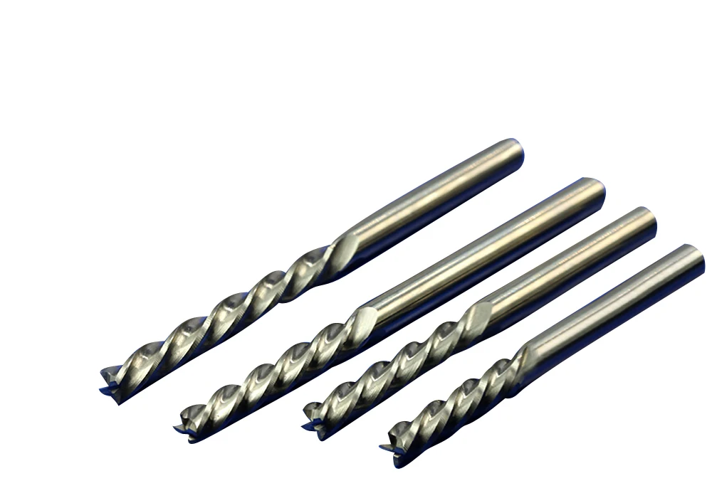 

5Pcs 4 Shank 6mm Flute Woodworking CNC Router Bits Mill Spiral Cutter Tungsten Carbide Density Board carving Tool CEL 42mm