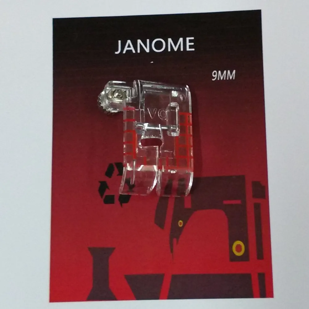 9 мм Janome Clear View стеганная лапка#7322PE-9