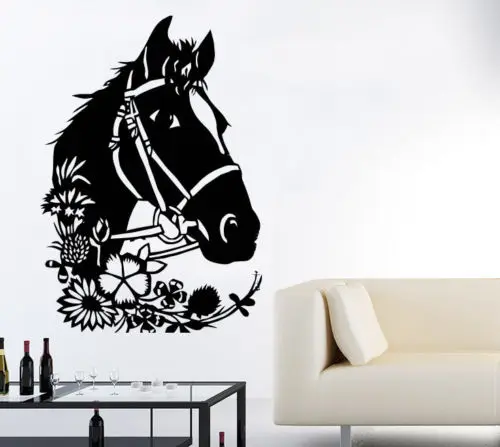 Horse Wall Decals Animal Vinyl Decal Sticker Home Interior Design Art Mural