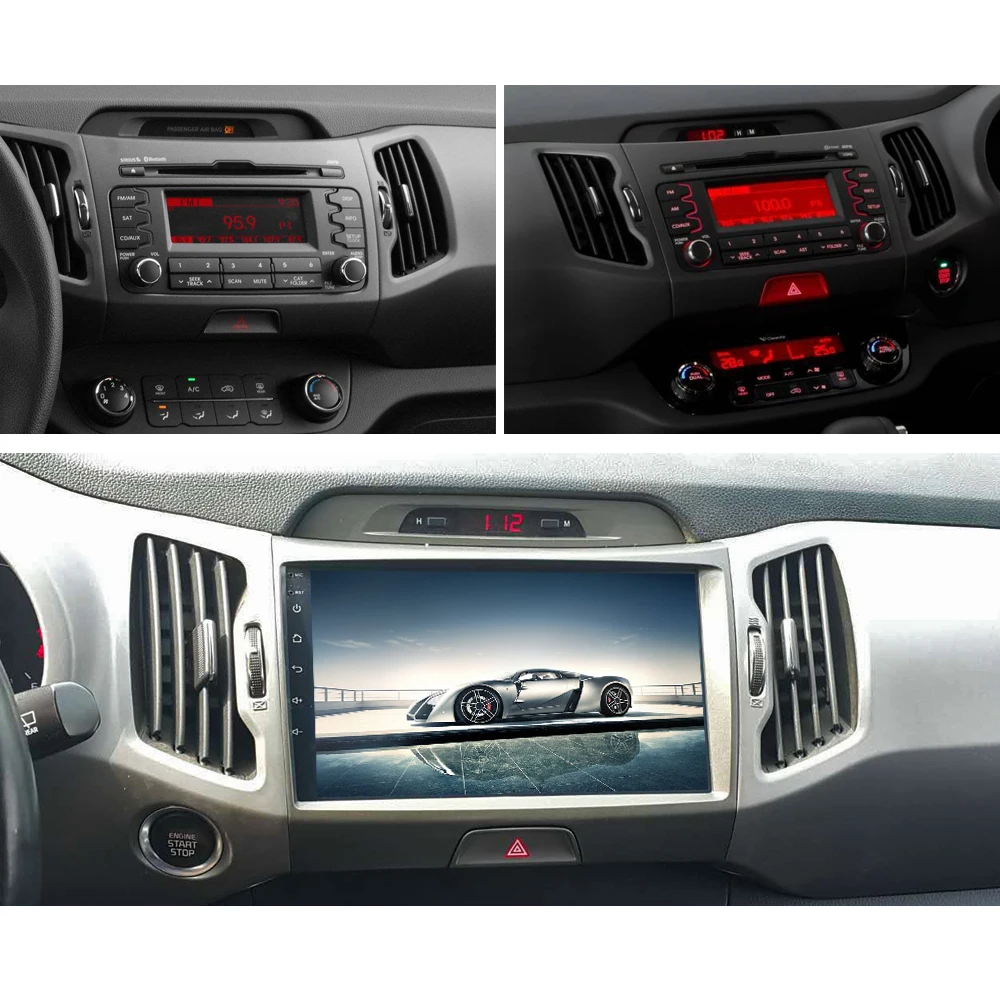 Flash Deal Sinosmart  Android 8.1 2Din IPS/QLED 2.5D screen car gps radio navigation player for Kia Sportage QL/R/KX5 2010-2019 4