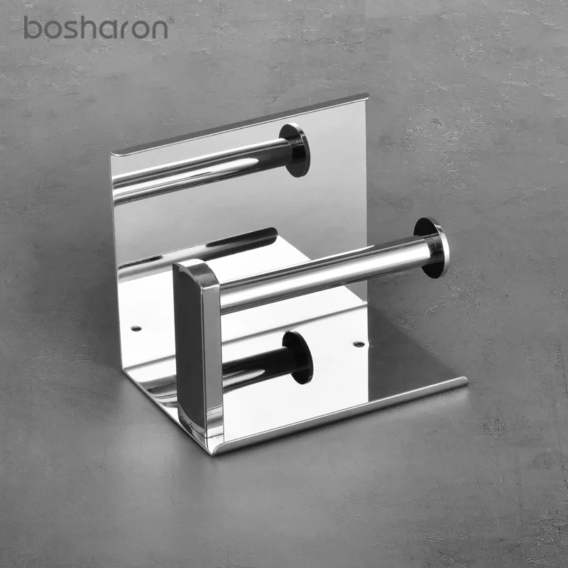 Online BOSHARON Wc Papier Halter 304 Edelstahl WC Wand Berg Roll Tissue Rack Mit Telefon Halter Regal Für Bad Home hotel