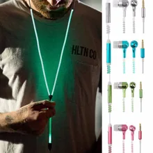 2017 Cute Kawaii Glow In The Dark Metal Earphones Earbuds With Mic Glowing Zipper Headset Luminous Light Stereo Handsfree P55