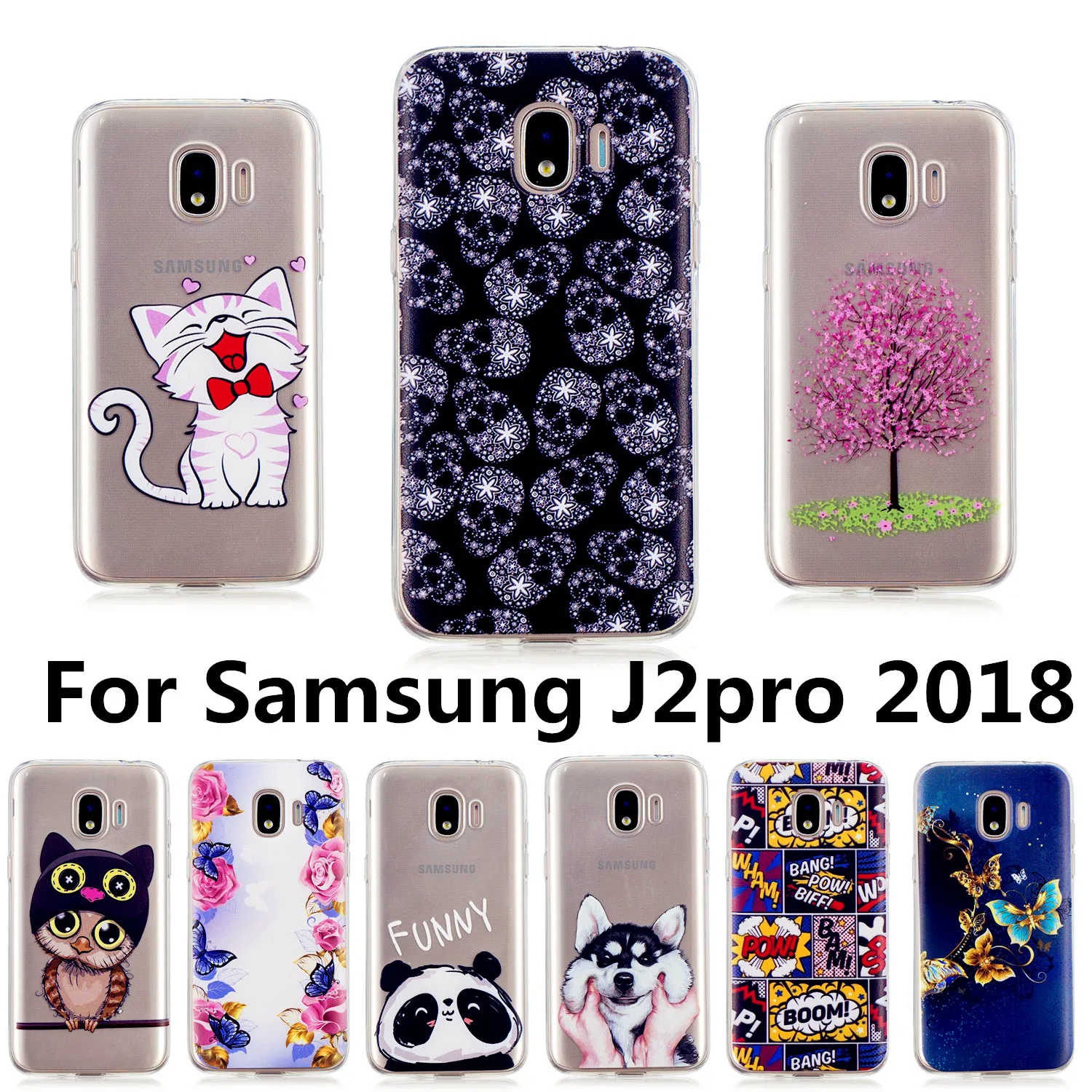 Чехол с рисунком для samsung Galaxy J2 2018 J250F/DS мягкие силиконовые чехлы телефонов Pro J2PRO