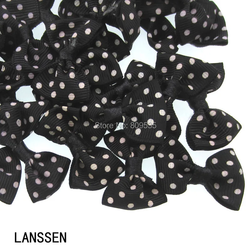 50 шт. черный галстук бабочка ручной работы 3 х2 2 см|ribbon dot|grosgrain ribbon dotsdot grosgrain |