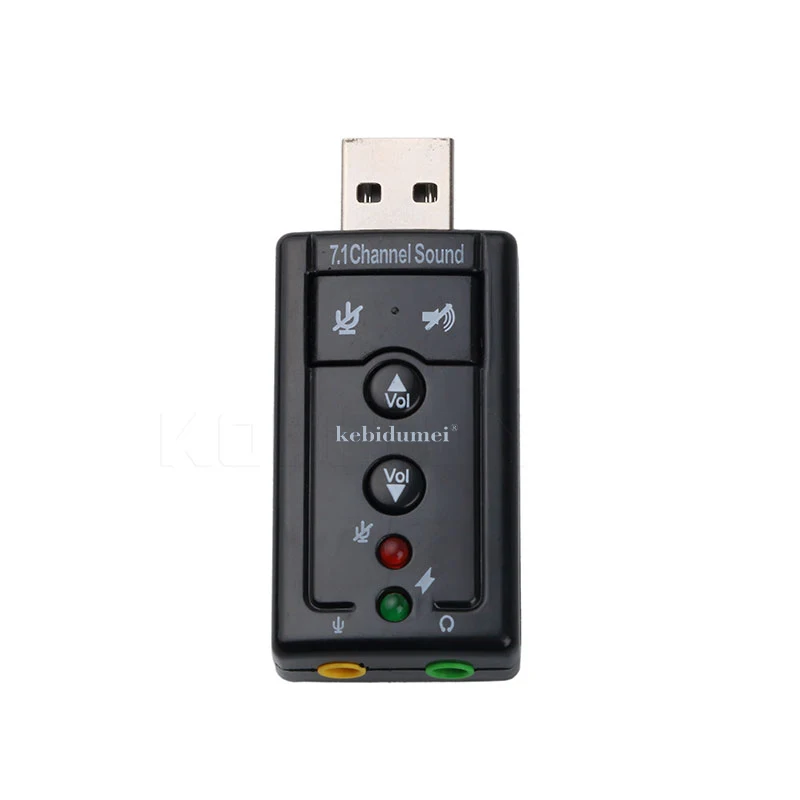 Звуковая карта Kebidumei USB 2 0 5 1 каналов внешний адаптер 3 мм микрофон динамик