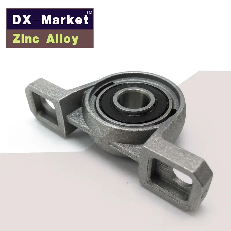 KP000 , 10mm 4pcs , zinc alloy vertical bearing pillow blocks set screw locking , high strength