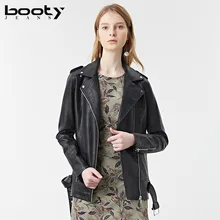 Детские джинсы Осень новинка года Для женщин В европейском и американском стиле Высокое качество PU кожаные пальто универсальные женский черный Кожаные куртки