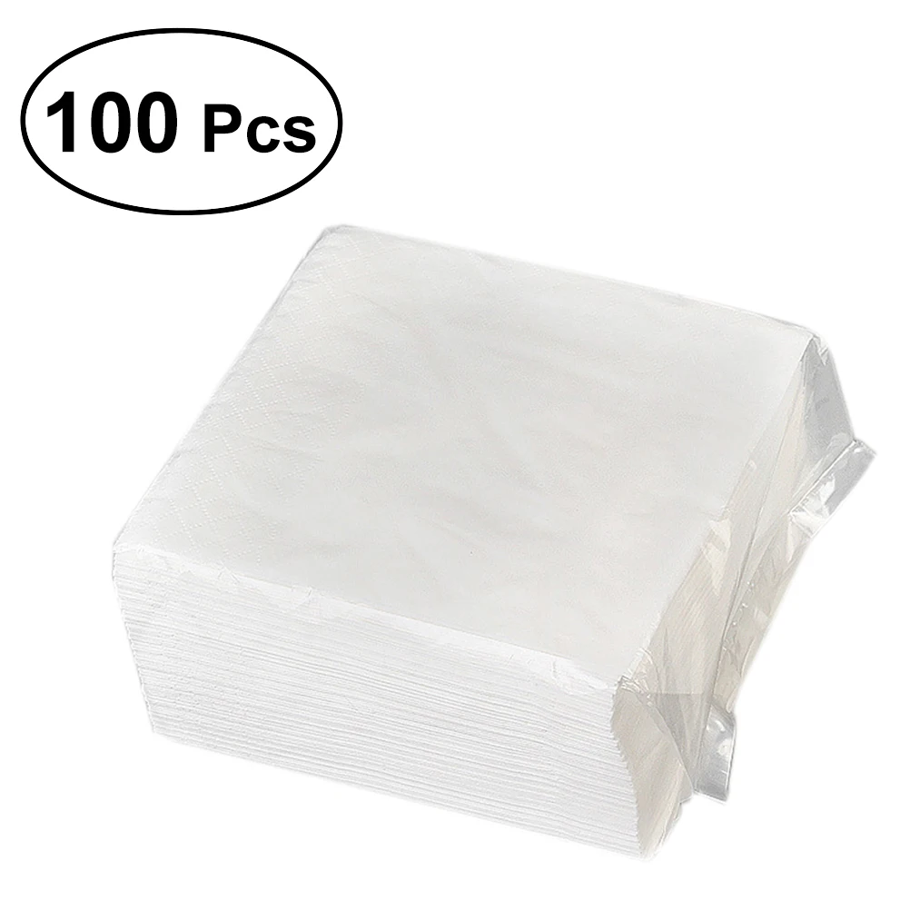 100 шт. 2 слойные обеденные бумажные салфетки для напитков