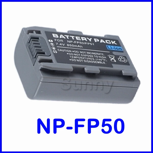 AccuCell Akku passend für Sony NP-FP50, DCR-HC Serie, DCR-DVD