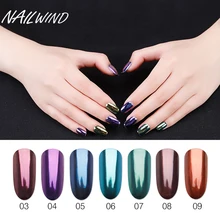 NAILWIND 1 коробка ракушка Зеркало Блестящий акриловый лак Порошковые блестки оболочки дизайн ногтей хром пигмент пыль Маникюр украшения