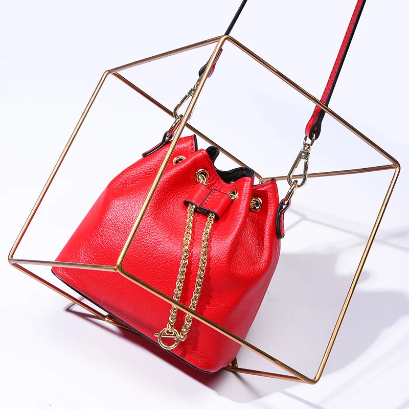

Luxury 2019 New Casual Genuine Leather Women Shoulder Bags Messenger Bag Designer Female Crossbody Bag Handbags red