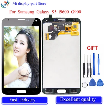 

LCD For SAMSUNG Galaxy S5 i9600 G900 G900F G900A LCD Display Digitizer Touch Panel Screen Assembly + Free Tools