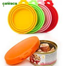 Силиконовая консервная Крышка для питомцев, крышка для хранения щенков, собак, кошек, верхняя крышка для питомцев, кошек, щенков, пищевых банок, многоразовые принадлежности для домашних животных