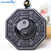 Collier amulette en pierre d'obsidienne naturelle Yin et Yang Taiji Gossip, pendentifs porte-bonheur mauvais esprits, bijoux à la mode pour femmes et hommes, vente en gros ► Photo 1/4