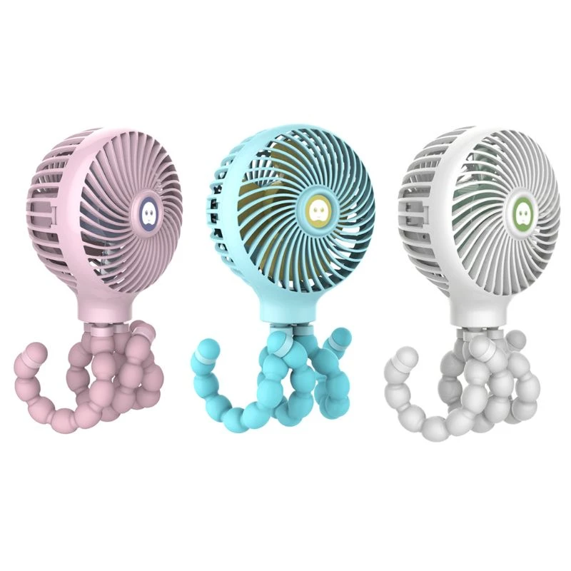 Mini Portable Hanging Octopus Shape Stand Adjustable Handheld Usb Charging Fan Cooler For Baby Stroller Student Use Personal Care Appliance Accessories Aliexpress