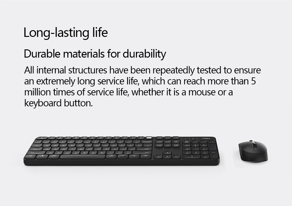 Original Xiaomi Miiiw Wireless Office Keyboard and Mouse Set 2.4GHz 104 Keys Multi system Compatible Wireless Portable Keyboard (15)