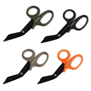

New Military Regulations EMT with Fine Teeth Outdoor Survival Rescue Scissors Supervivencia For First Aid Camp Hike