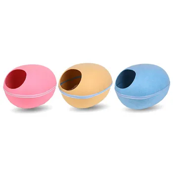 

Blanket Cloth Dog Cat Bed Sleeping Bag Zipper Egg Shape Felt Cloth Warm Pet House All Around Nest Breathable Pet Dog Cat House