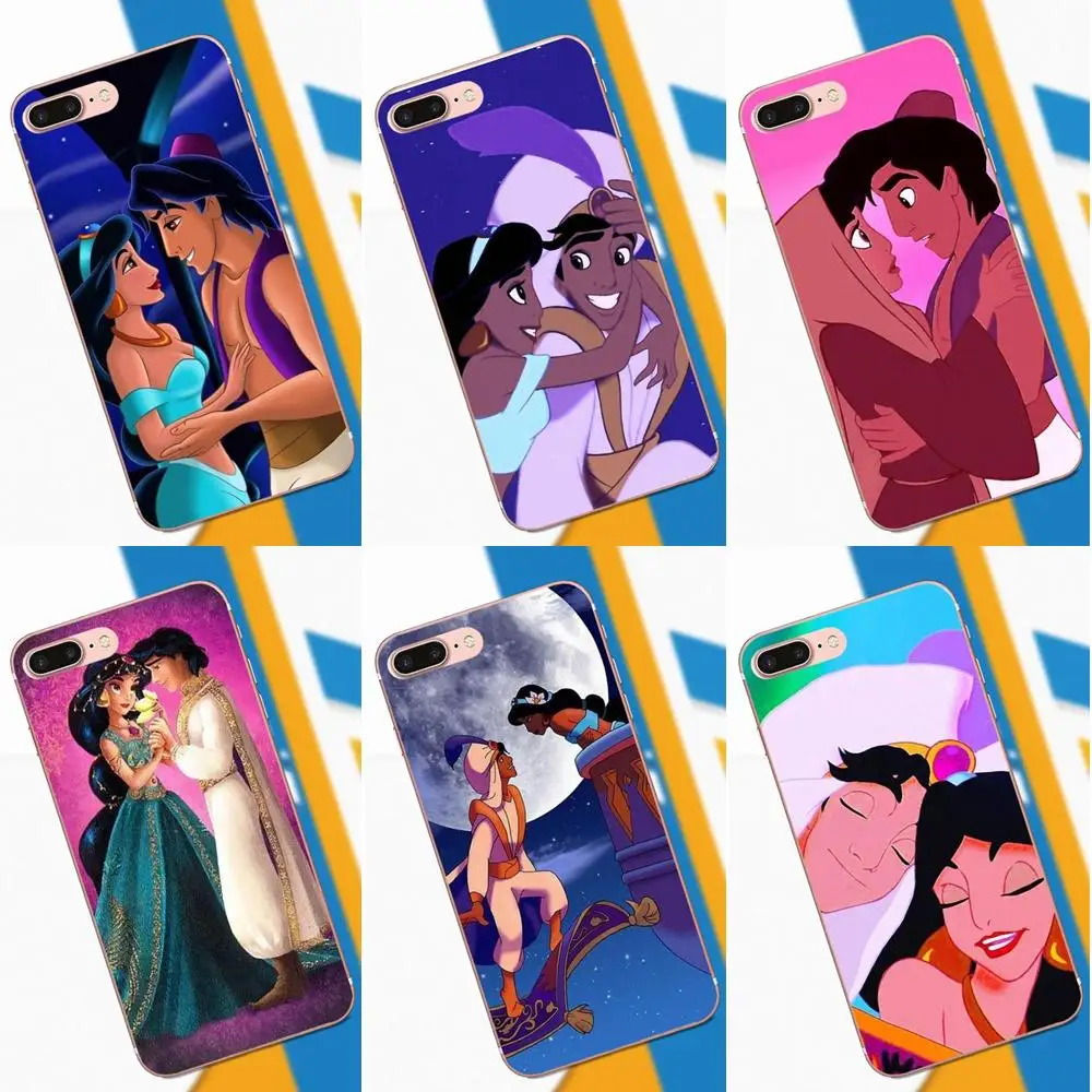 

TPU Fashion Aladdin And Princess For Huawei P7 Honor 4C 5A 5C 5X 6 6C 6A 6X 7 7X 8 9 V8 V10 Y3II Y5II Y6II G8 Play Lite