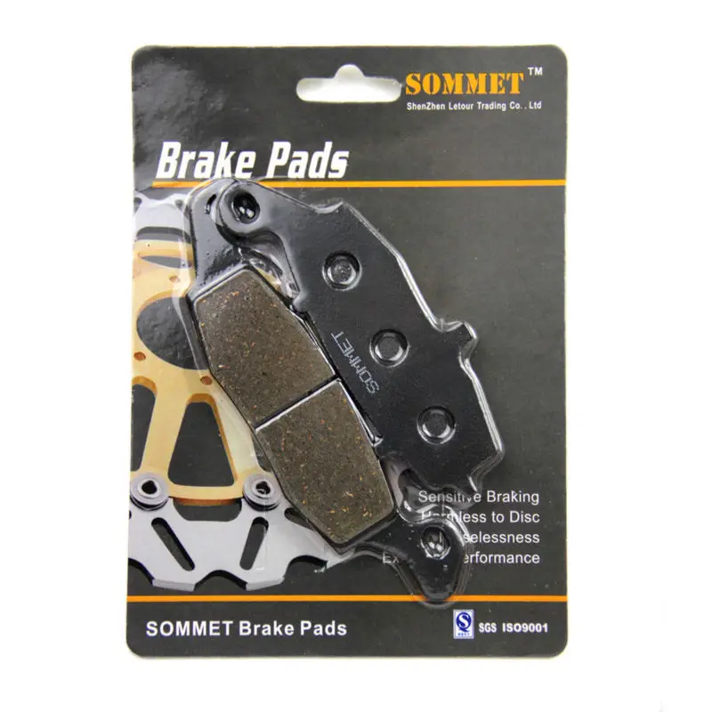 SOMMET Motorcycle Front Brake Pads Disks 1 pair for Kawasaki KLR 650 C1