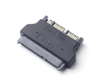 

SATA 22Pin Female to Micro SATA 16Pin Male Adapter,2.5"Sata 22Pin to 1.8"Micro Sata Male Converter 50pcs/lot