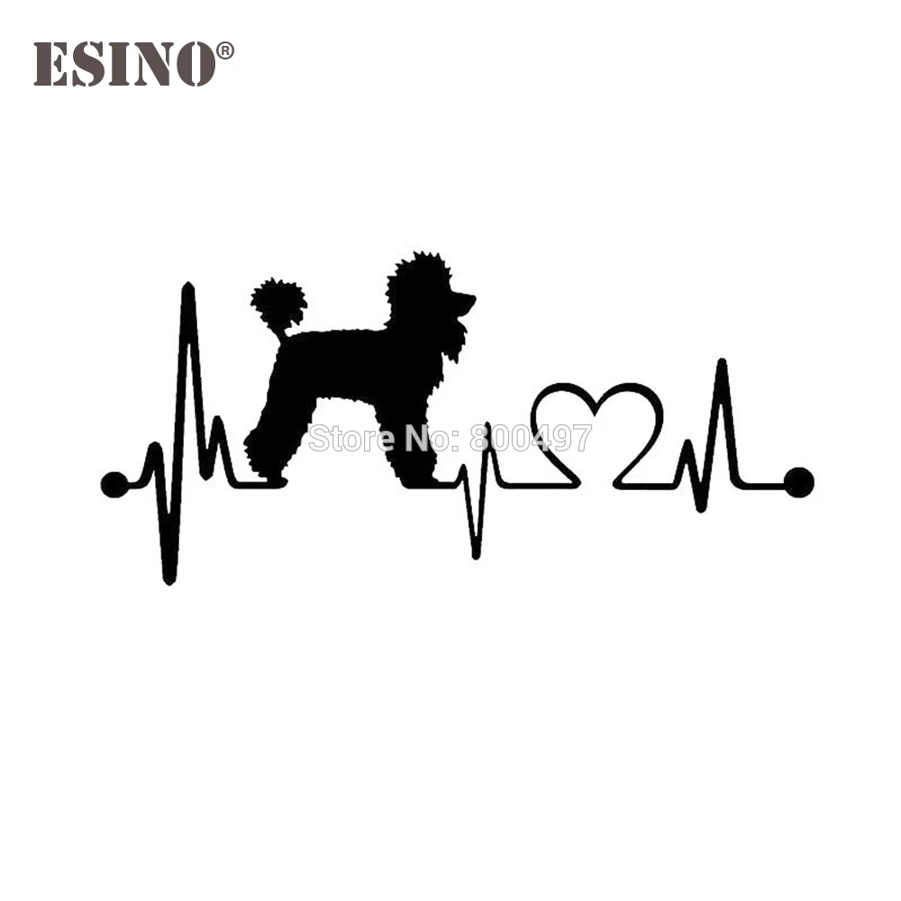 Car Styling Fashion Style Decoration Accessory Lovely Teddy Dog ECG EKG Creative Reflective Stickers Whole Body Decal | Автомобили и