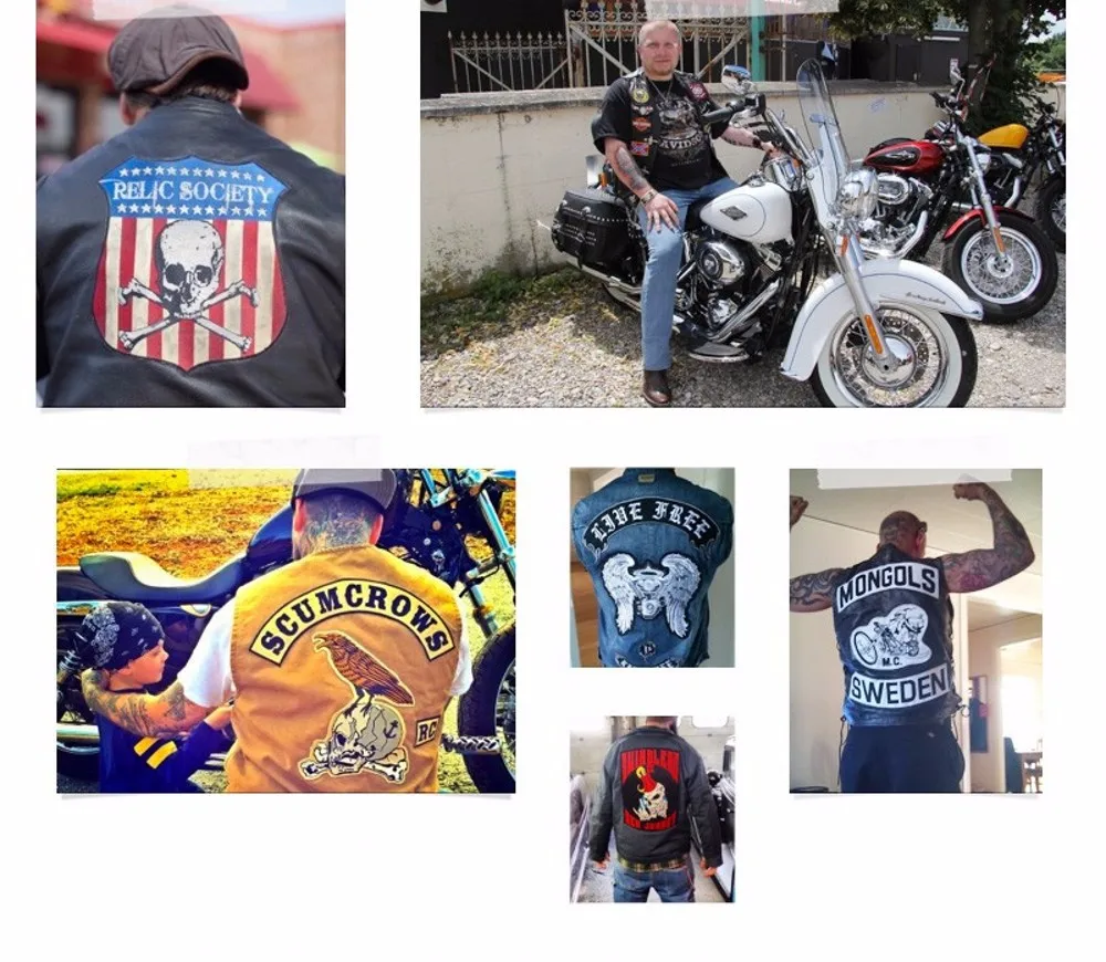 motorcycle jacket patches