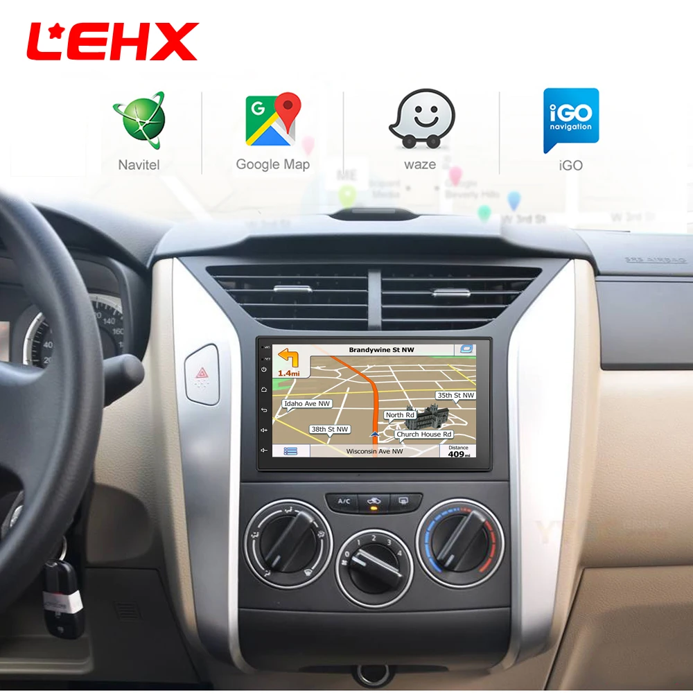 Price LEHX Car android 8.1 car dvd for toyota nissan qashqai x trail note almera juke multimedia navigation gps universal car player