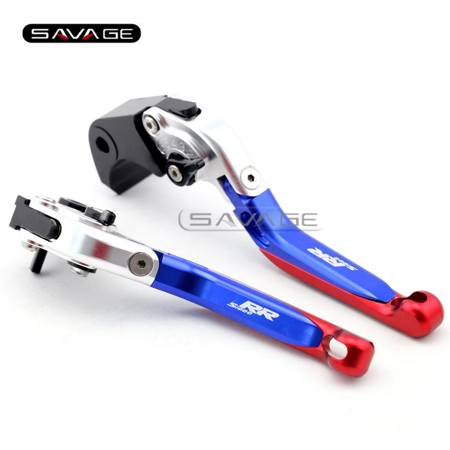 

For BMW S1000RR 2010-2016 / S1000RR HP4 2013-2014 Blue+Red Motorcycle Adjustable Folding Extendable Brake Clutch Levers