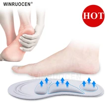 WINRUOCEN 4D губка супинатор мягкий унисекс дышащий комфорт пены памяти массажные стельки для обуви Уход за ногами облегчение боли стельки