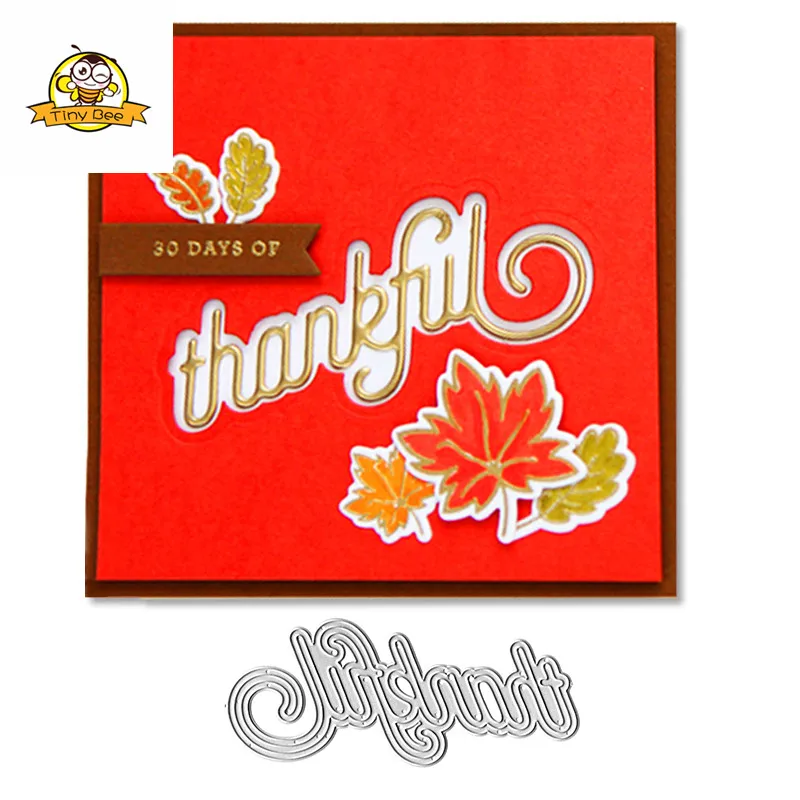

THANKFUL Word Letter Die Metal Cutting Dies Stencils For DIY Scrapbooking Embossing Paper Knife Mould Die Cuts Photo Album