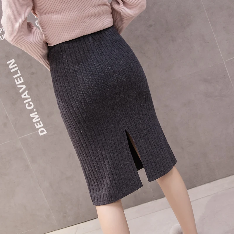 Pregnancy Clothes Casual Sweater Skirt Autumn Winter Plus Size Loose Maternity Skirt Korean Solid Jupe Femme Pregnant Women Pregnancy Clothes Casual Sweater Skirt Autumn Winter Plus Size Loose Maternity Skirt Korean Solid Jupe Femme Pregnant Women