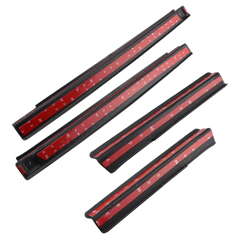 4pcs/set  ABS Door Sill Guard Scuff Plate Step Protector For J-eep Wrangler 07-16