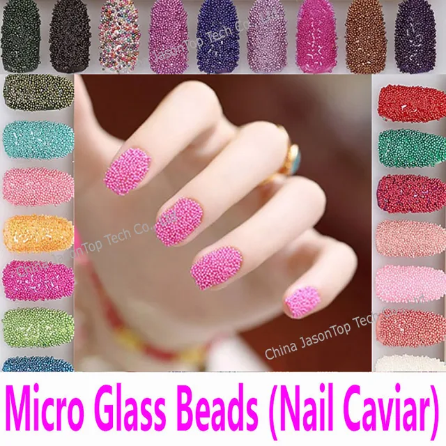 Nail Caviar In 20 Colors Micro Glass Beads 3d Nail Art Tools Nail