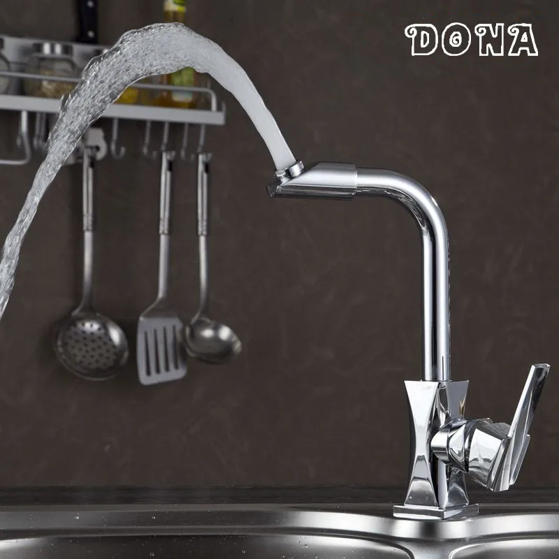 Brass Bathroom Basin Sink Mixer Taps Deck Mounted Single Holder Swivel