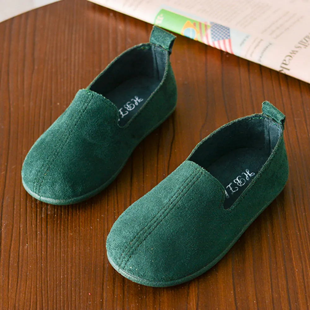 2019 summer new Baby Fashion Child Girls Solid Color Casual Single Leather Pricness Shoes (19)