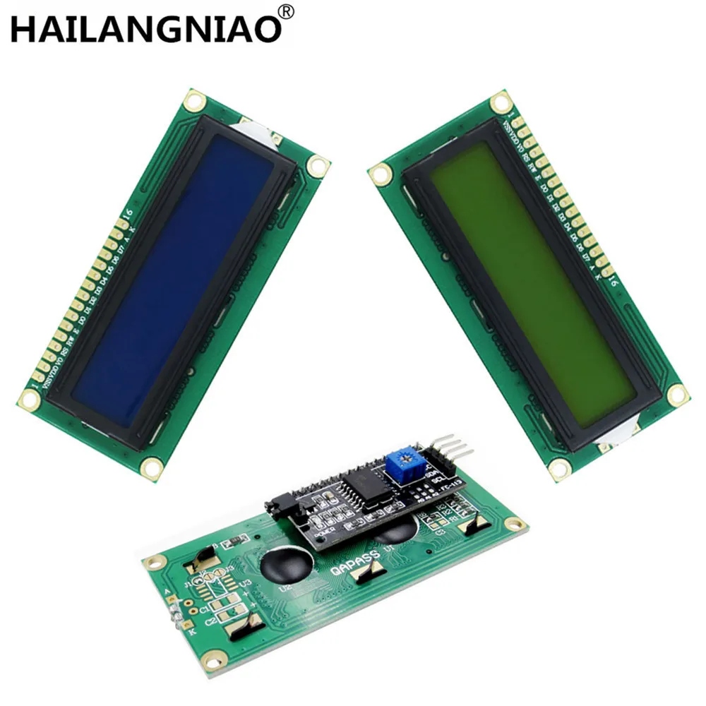 1 шт. модуль ЖКД синий экран IIC/I2C 1602 для LCD UNO r3 mega2560 зеленый | Электроника
