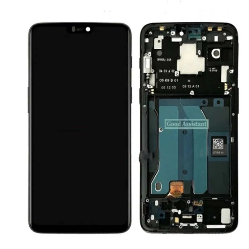

High Quality Replacement for OnePlus 6 LCD Display Touch Digitizer Screen With Frame Panel Assembly for One Plus Parts