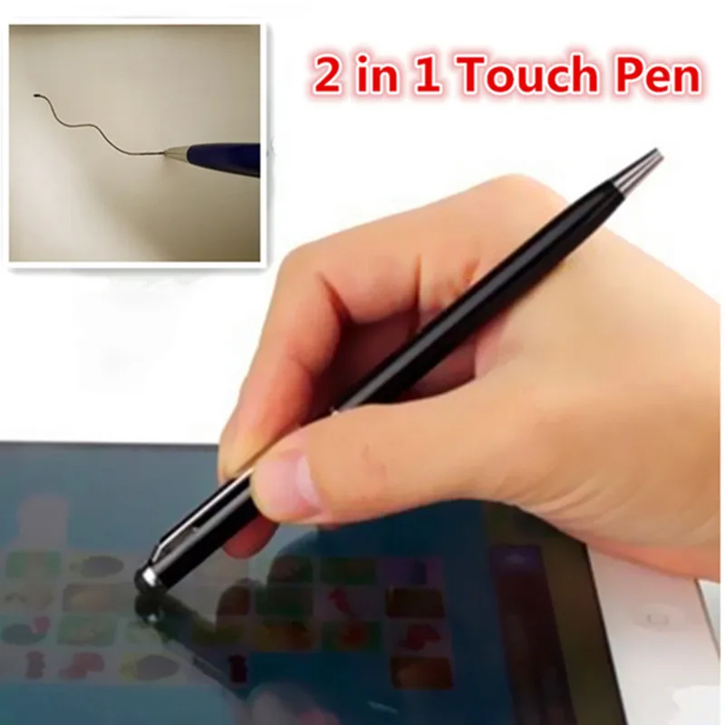 

FFFAS 2 in 1 Mini Universal Tablets Touch Stylus Pen drawing Ball Pen for ipad iphoneX 8 7 6 5 4 mobile phone laptops screen