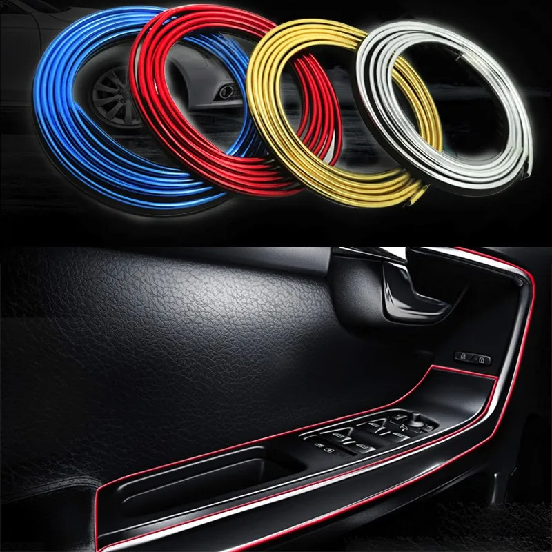 

Auto Flexible Interior Decoration Moulding Trim Strip for Chevrolet Lanos Malibu Metro Monte Carlo MW Niva Sail Sonic Spark