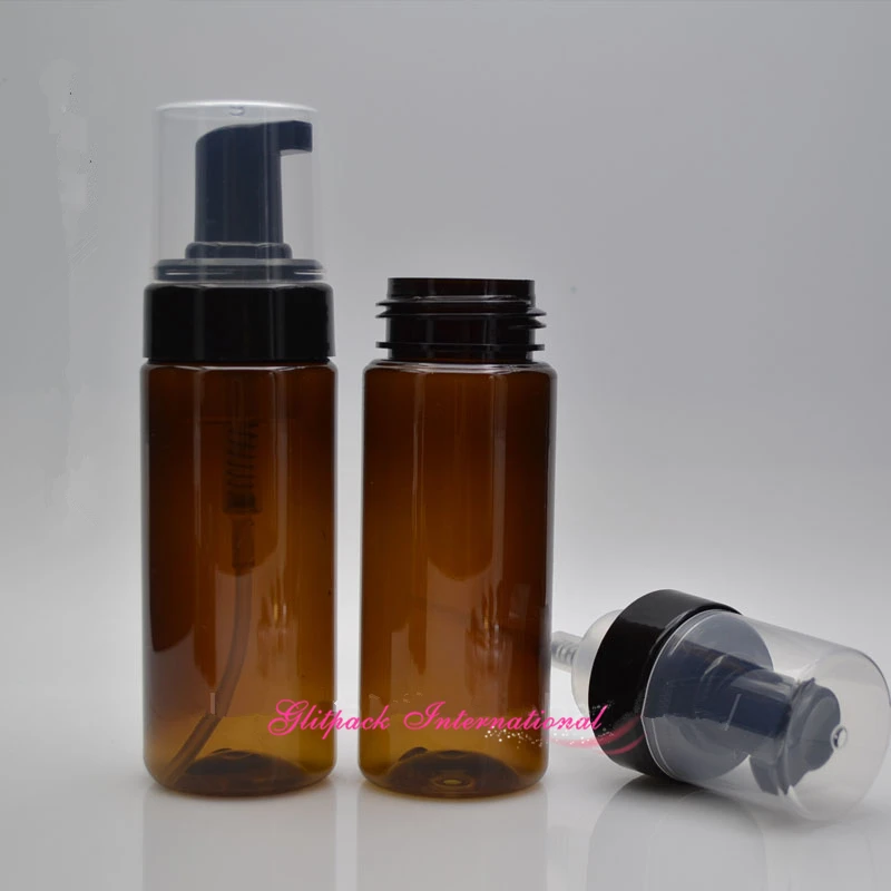 150ml 5.3oz Amber color Body Wash Foam Liquid Soap Dispensers mousse