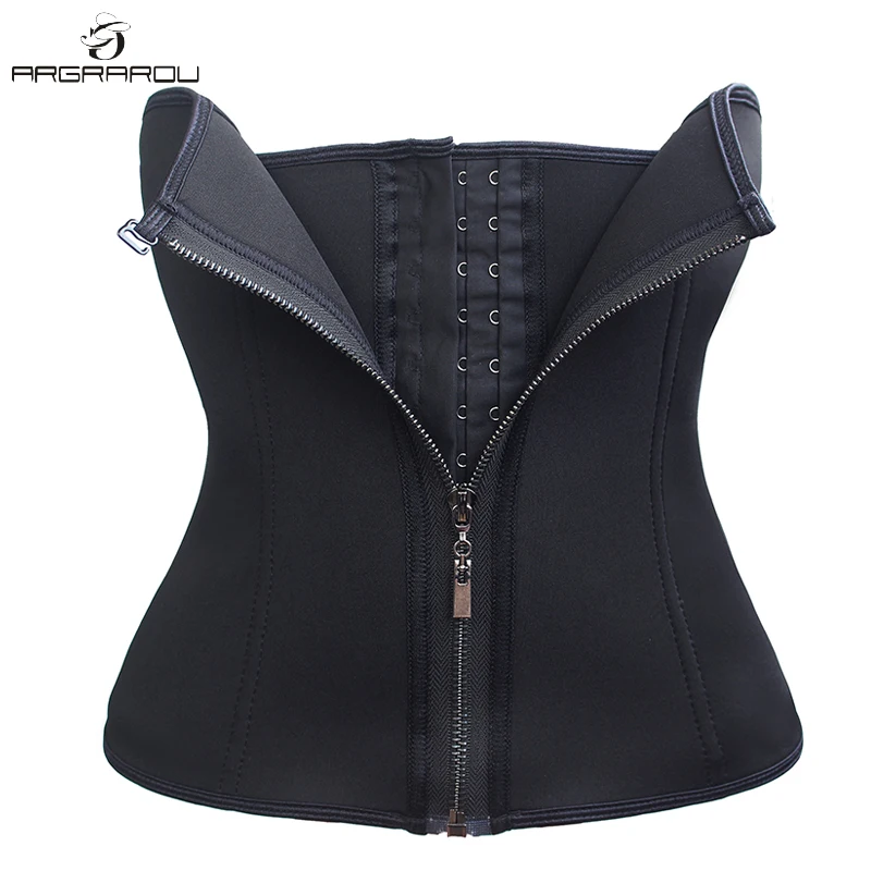 

Women Neoprene Hot Shapers Waist Trainer Corset for Weight Loss Tummy Control Workout Slimming Body Shaper Plus Szie S-6XL Black