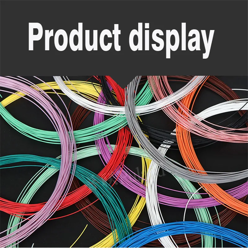 

Teflon silver plated wire 30AWG wire diameter 0.68mm high temperature line headphone cable electronic equipment line multicolor